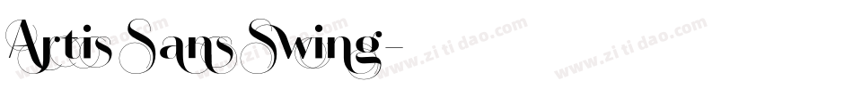 Artis Sans Swing字体转换